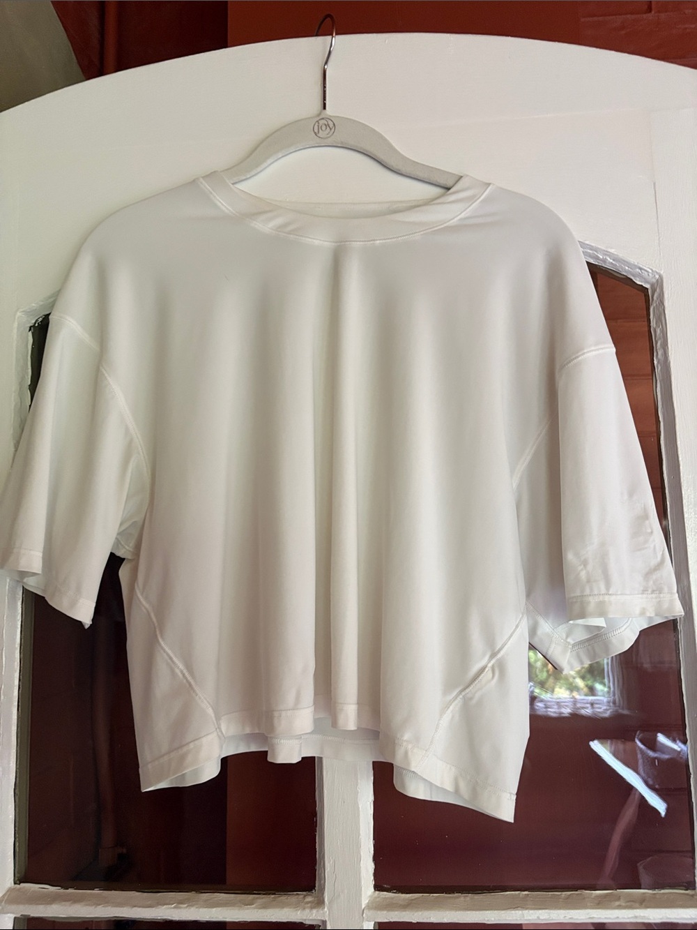 Athleta  White Women’s Relaxed Crew Neck Top